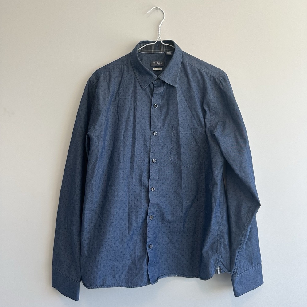 Van Heusen Flex long sleeve shirt Size Medium Blue